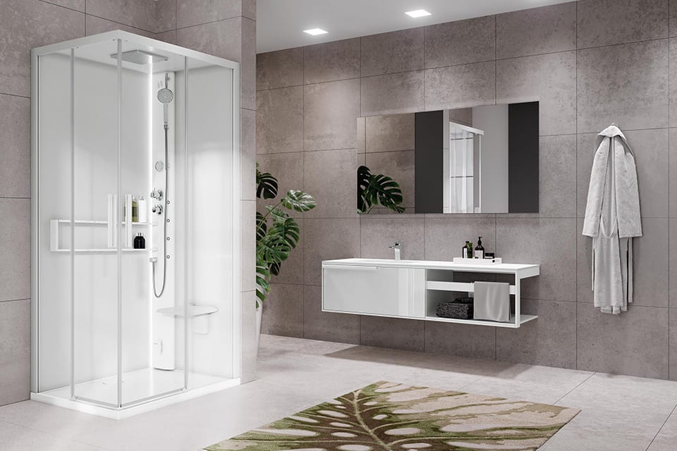 Douches hydromassantes